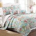 Paisley Quilt Set 3 Pcs Bedding Set Bedroom Bed 100% Cotton King Size