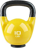 Cast Iron Competitive Kettlebell Fitness Equipment Home Men and Women Weightlifting Strength Training Body Sculpting Dumbbell Squat Exercise Dumbbells(10LB)