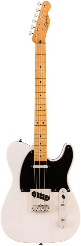 Squier Classic Vibe 50s Telecaster Electric Guitar, with 2-Year Warranty, White Blonde, Maple Fingerboard