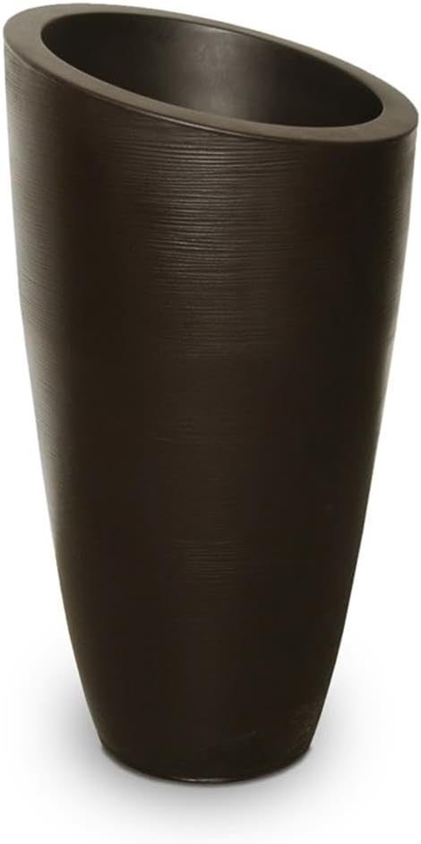 Mayne Modesto 42-Inch Tall Planter – Weather-Resistant Planter for Flowers – Durable Indoor/Outdoor Design for Patio, Porch, or Entryway