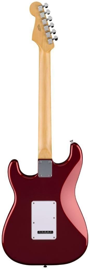Fender Standard Series Stratocaster, Electric Guitar, with 2-Year Warranty, Modern 'C' Shaped Neck, Laurel Fingerboard, White Pickguard, Candy Cola