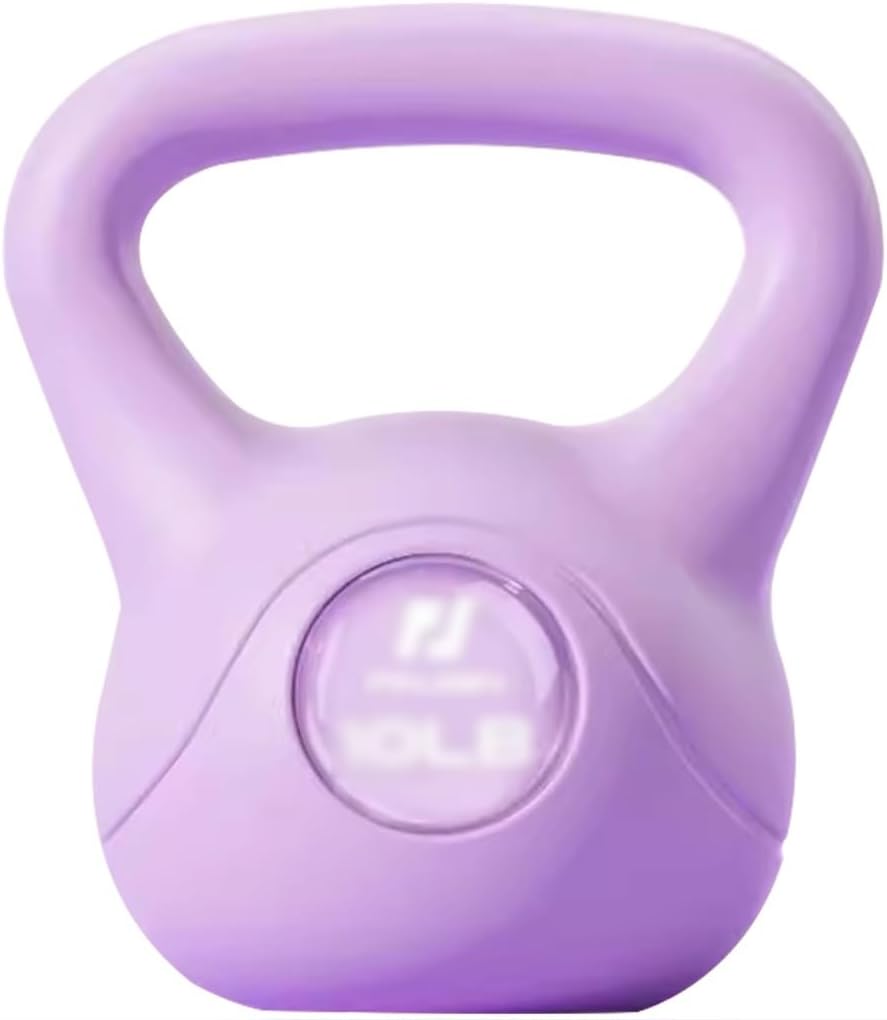 Kettle Bells Weight Home Fitness Kettlebell for Women, Gym Body Shaping Dumbbell, Strength Training Equipment, Does Not Damage The Floor(Purple-12lb)