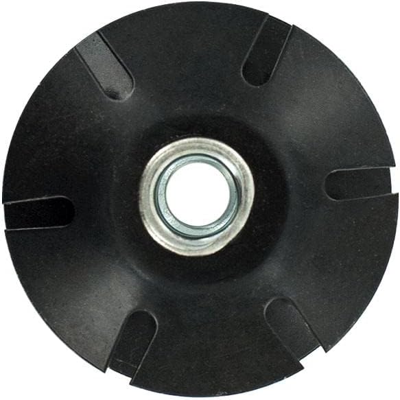 Outwater Industries Double Star Threaded Caster Insert | Heat Treated Steel | Fits 2 Inch Round 16-18 Gauge Tube | Thread: 3/8-16 | 100 Pack