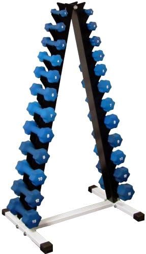 Ader Neoprene Dumbbell Set with Rack