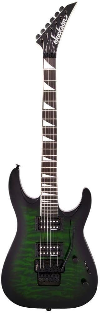Jackson JS Series Dinky Arch Top JS32Q DKA 6-String Electric Guitar with Dual Jackson High-Output Humbucking Pickups (Right-Handed, Transparent Green Burst)