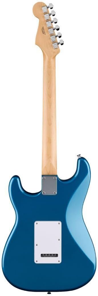 Fender Standard Series Stratocaster, Electric Guitar, with 2-Year Warranty, Modern 'C' Shaped Neck, Laurel Fingerboard, White Pickguard, Aqua Marine Metallic