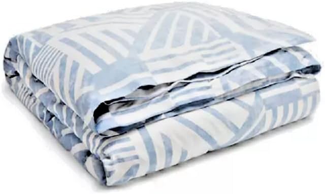 Lauren Ralph Lauren Bennett Blue White Geometric 3-Pc. King Duvet Cover Set (King)