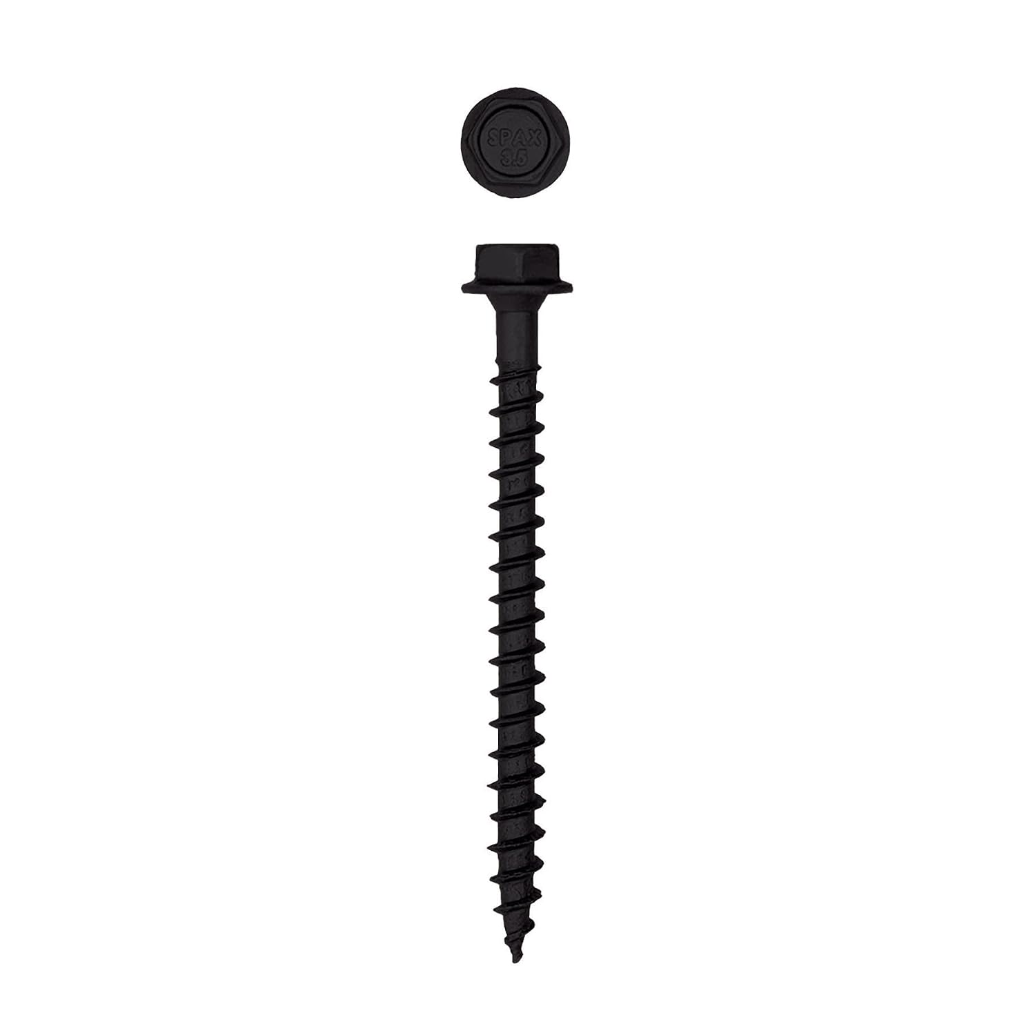SPAX 5/16' x 3-1/2' Exterior Hex Head Structural Wood Lag Screws Powerlags Hex (250 EA) Bulk Pail Bit Included Heavy Duty Rust Resistant