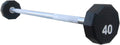 Fitness First 10-Sided Fixed Urethane Encased Straight Barbell