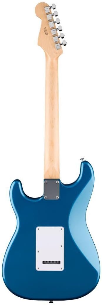 Fender Standard Series Stratocaster, Electric Guitar, with 2-Year Warranty, HSS Pickups, Modern 'C' Shaped Neck, Laurel Fingerboard, White Pickguard, Aqua Marine Metallic