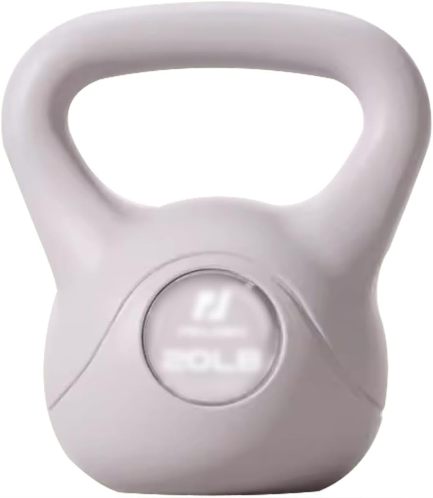 Kettle Bells Weight Home Fitness Kettlebell for Women, Gym Body Shaping Dumbbell, Strength Training Equipment, Does Not Damage The Floor(Grey-20lb)