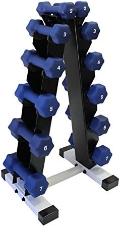 Ader Neoprene Dumbbell Set with Rack