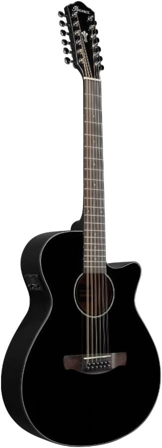 Ibanez AEG5012 12-string Acoustic-electric Guitar - Black