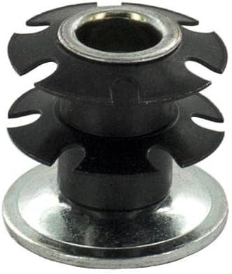 Outwater Industries Double Star Threaded Caster Insert | Heat Treated Steel | Fits 1-1/8 Inch Round 16-18 Gauge Tube | Thread: 5/16-18 | 100 Pack