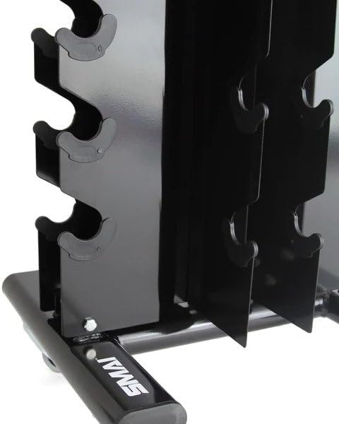 SMAI Vertical Dumbbell Weight Rack with Wheels: Space-Saving A-Frame Storage Organizer for Home Gym Fitness Equipment