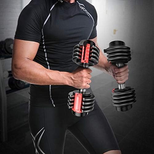25 Lbs Adjustable Dumbbell Fast Weight, Male and Female Fitness Equipment Training Arm Muscle