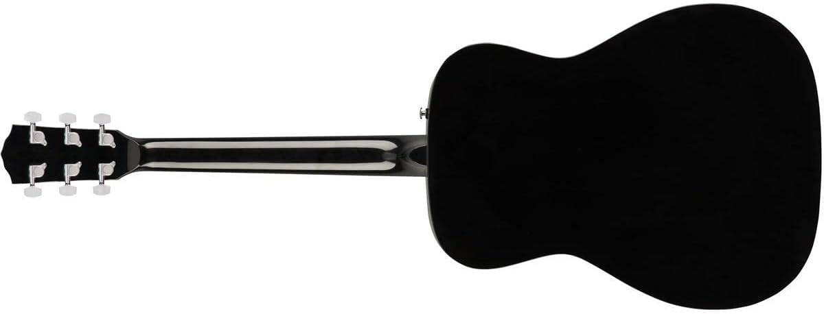 Fender CC-60s Concert V2 Pack Acoustic Guitar, with 2-Year Warranty, Black, with Gig Bag and Accessories