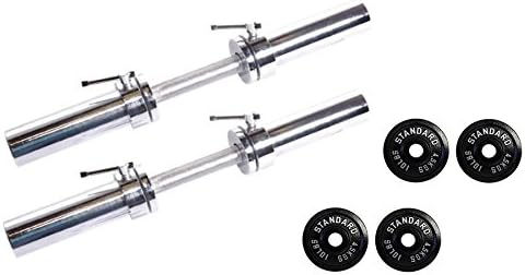 Ader 20'' Olympic Dumbbell Handles w/Plates