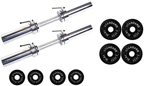 Ader 20'' Olympic Dumbbell Handles w/Plates