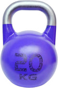 Kettlebell Weights Fitness Sports Competitive Kettle Ball, Muscle Training Dumbbells for Men and Women, Swing/Squat, Gym Exercise Equipment(Purple-20kg)