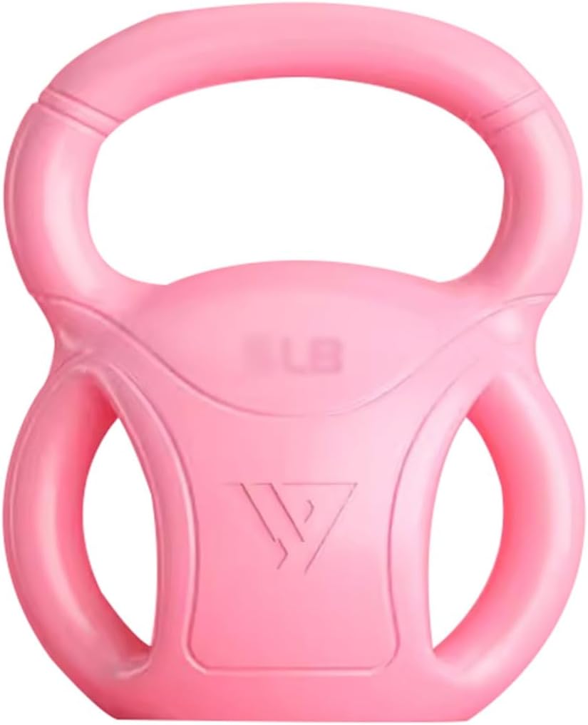 Kettlebell Weights Gym Muscle Training Kettle Bells, Women's Fitness Squat Dumbbell, Unique Three-Ear Structure, Sports Equipment(Yellow,20LB)