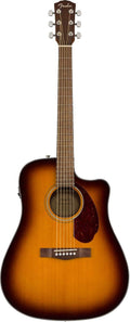 Fender CD-140SCE Dreadnought Cutaway Acoustic Electric Guitar, with 2-Year Warranty, Fishman Pickup and Preamp System, Sunburst, with Case