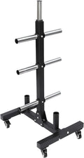Dumbbell Rack, Removable Plate Rack Tree, Vertical Storage Tree with 4 Universal Wheels, Dumbbell Chip Storage Rack, Storage of Fitness Equipment, Q235 Steel, 500kg/1102.3lbs Load-Bearing