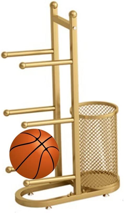 Commercial Gym Exercise Ball Holder Basketball Organizer Ball Storage Rack Freestanding Sport Equipment Storage, for Playground Gym Schools, Football Basketball