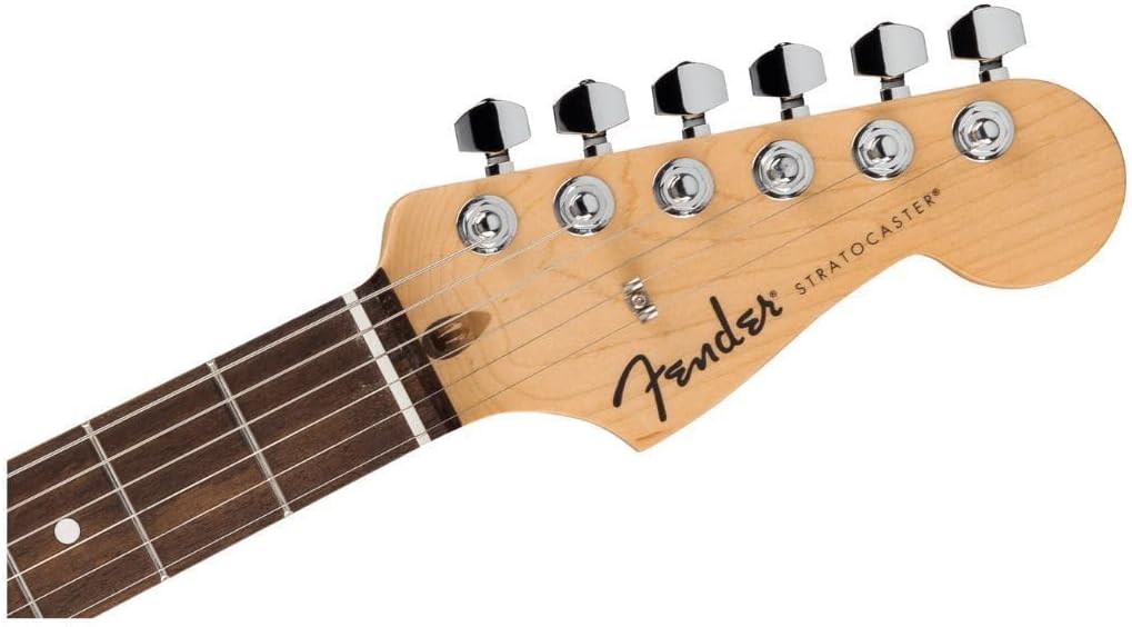 Fender Standard Series Stratocaster, Electric Guitar, with 2-Year Warranty, Modern 'C' Shaped Neck, Laurel Fingerboard, White Pickguard, Aqua Marine Metallic