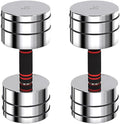 Steel Dumbbell Set Compact Portable Home Gym Fitness Hand Weights Men Women