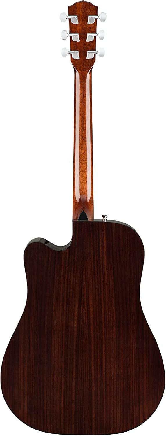 Fender CD-140SCE Dreadnought Cutaway Acoustic Electric Guitar, with 2-Year Warranty, Fishman Pickup and Preamp System, Natural, with Case