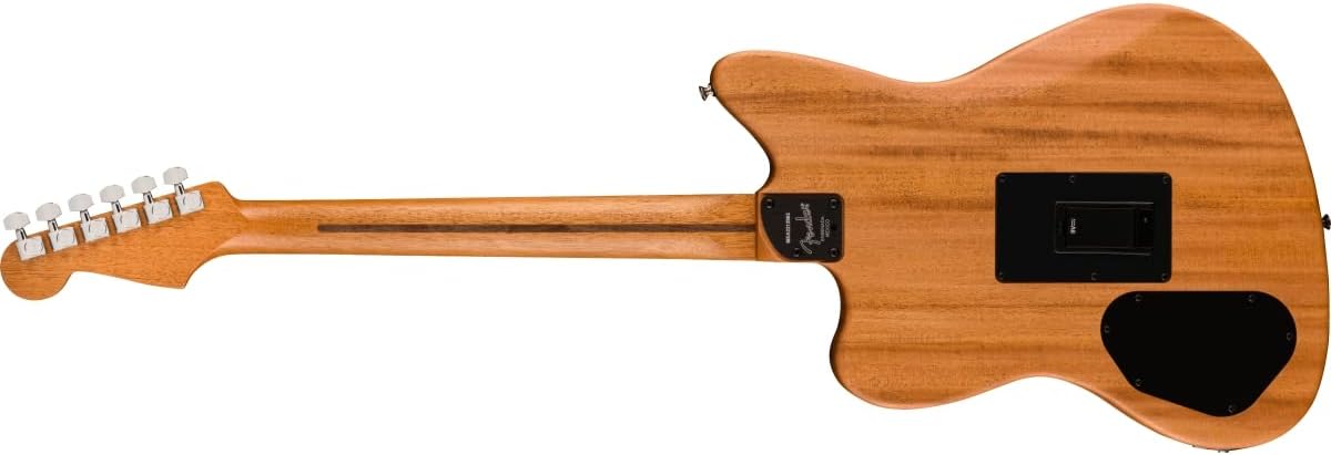 Fender Acoustasonic Player Jazzmaster Acoustic Electric Guitar, with 2-Year Warranty, Antique Olive, Rosewood Fingerboard, with Gig Bag
