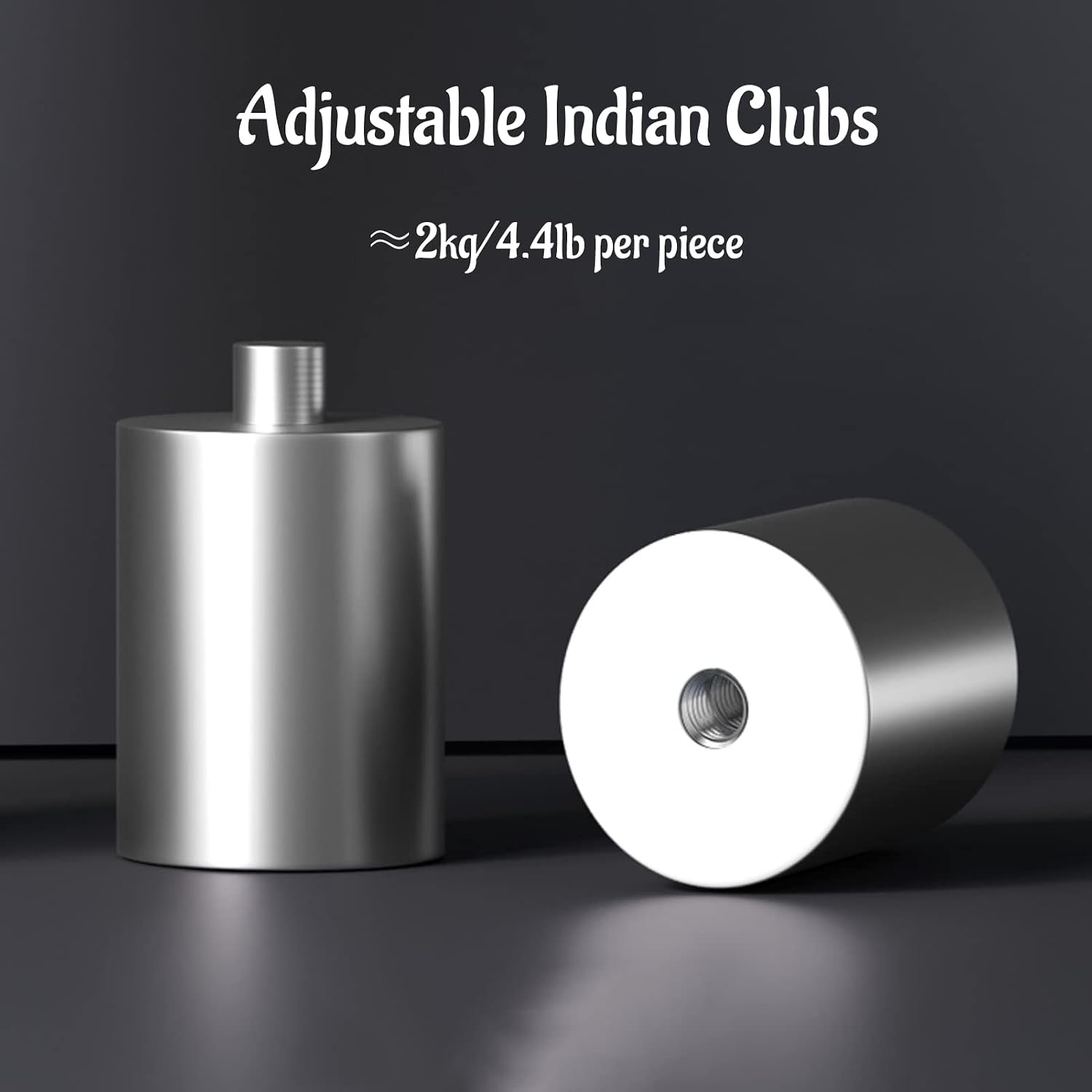 Adjustable Training Steel Indian Clubs Macebell 8.8Lb-17.6Lb, 13.2Lb-22Lb, 17.6Lb-30.9Lb, Cross Training Equipment for Muscle Building Aerobic Fitness, Men Women Weightlifting,6_10KG