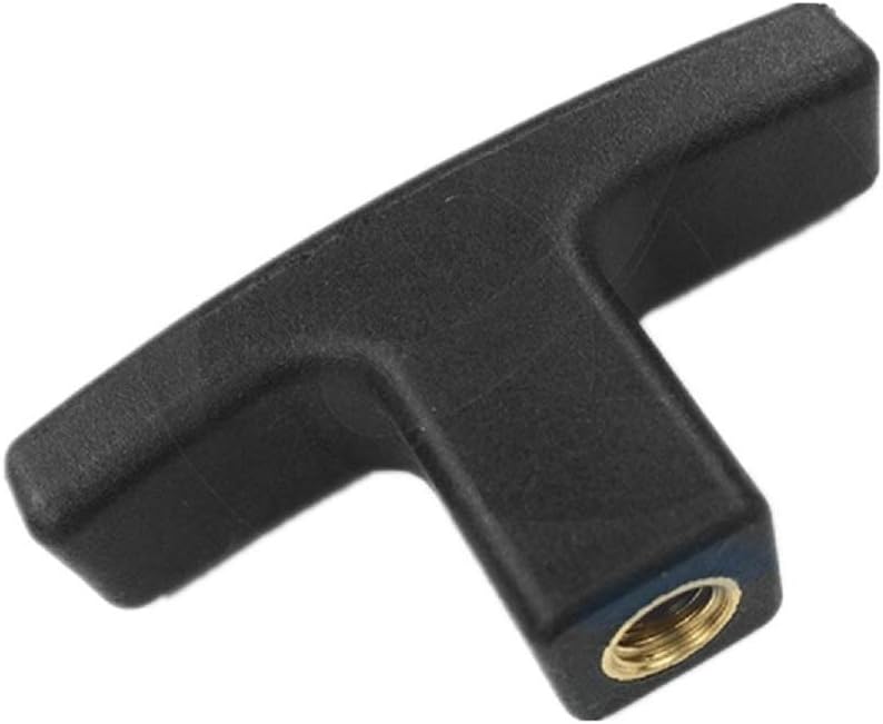 T Shape Plastic Clamping Knob Handle with M8 M10 M12 Female Thread Brass Insert(M10x80(100pcs))