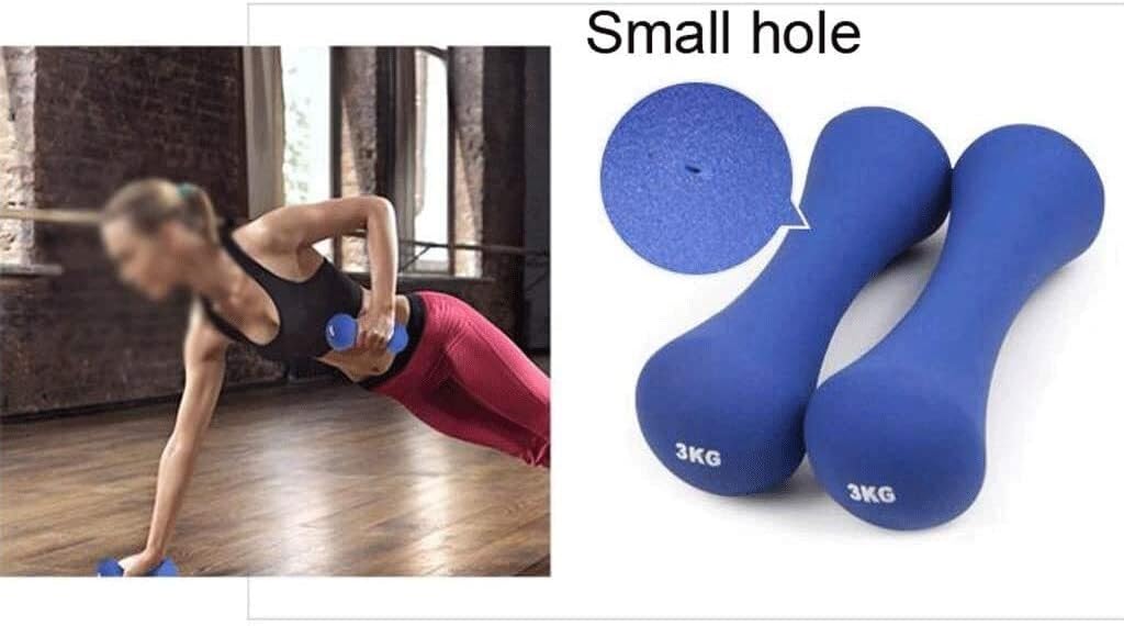 2pcs Dumbbell Female and Men's Beginner Aerobics Bodybuilding Fitness Equipment Home Gym Exercise Thin Arm Pilates Yoga Weight Lose Sporting Goods Dumbbells (Color : Pur