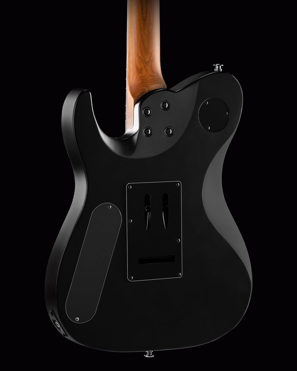 WestCreek Helyx Electric Guitar, Mahogany Body, Stainless Steel Frets, Roasted Maple Neck, Rosewood Fretboard, Bone Nut, 24 Frets (Matte Black)