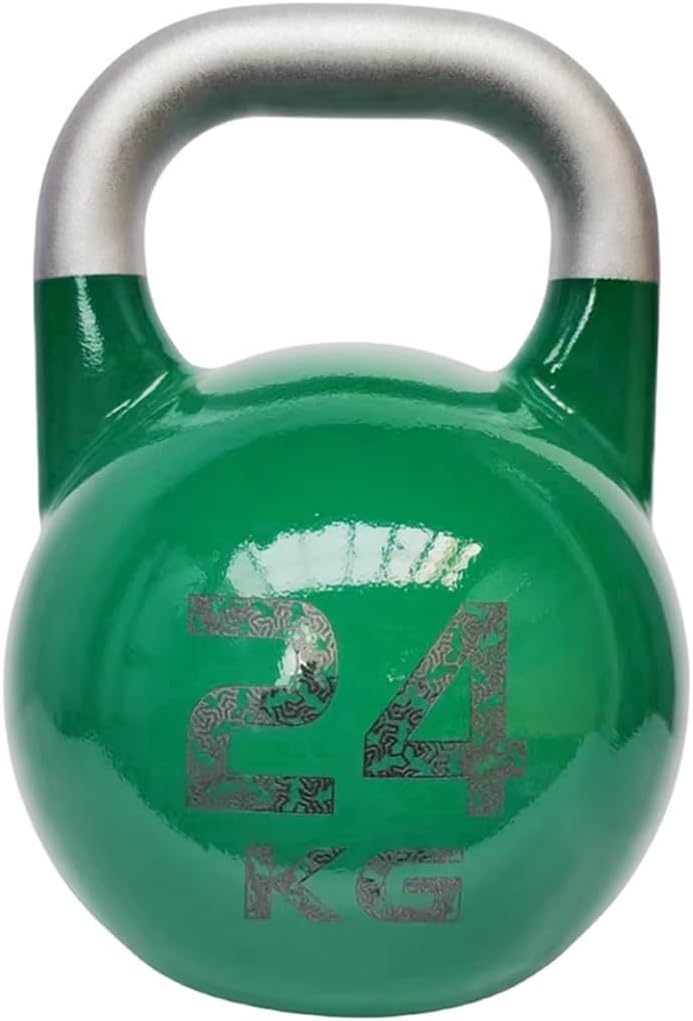 Kettlebell Weights Fitness Sports Competitive Kettle Ball, Muscle Training Dumbbells for Men and Women, Swing/Squat, Gym Exercise Equipment(Dark green-24kg)