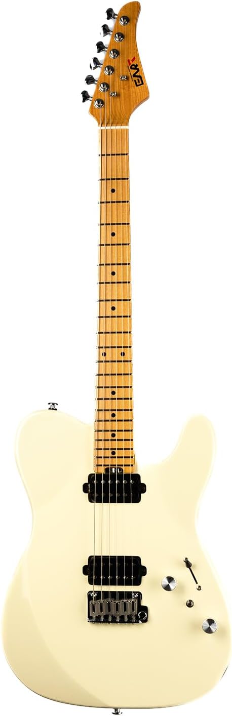 EART TL-380 Professional Electric Guitar for Versatile Players | Roasted Maple Neck & Fingerboard, Humbuckers with Coil-Split, Stainless Steel Frets, Gloss Finish