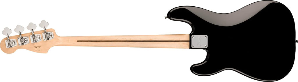 Fender Squier Sonic Precision Bass Guitar, Beginner Guitar, Includes 30 Days of Free Lessons, Laurel Fingerboard and Step Up Pickups, Chrome Hardware, and Polyurethane Finish, Black