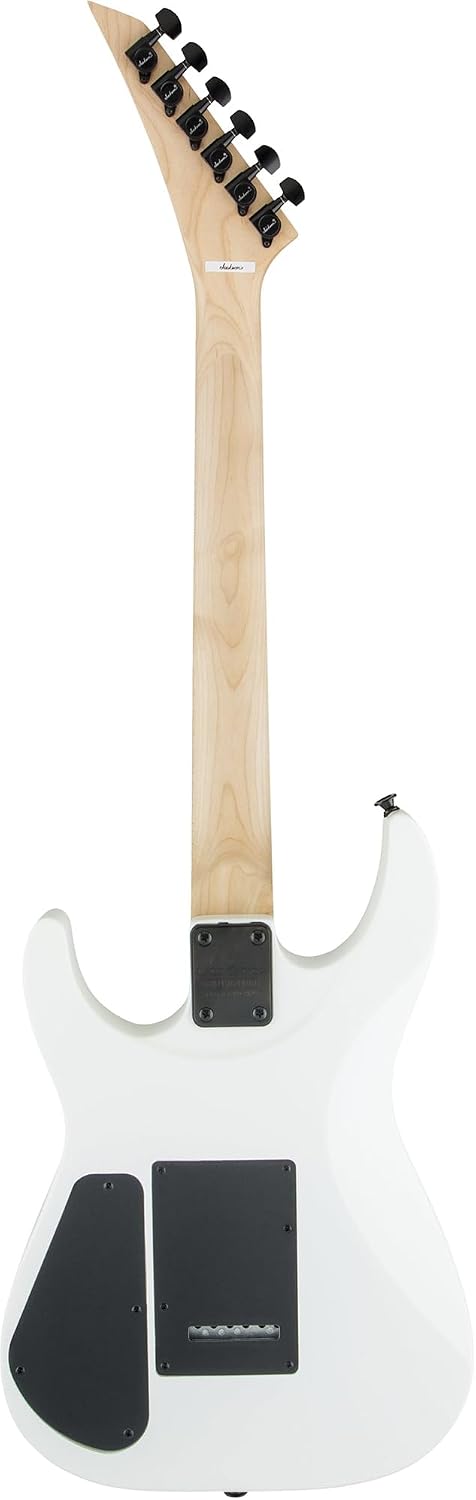 Jackson JS Series Dinky JS11 Electric Guitar - Snow White Bundle with Cable, Tuner, Strap, Picks, and Austin Bazaar Instructional DVD