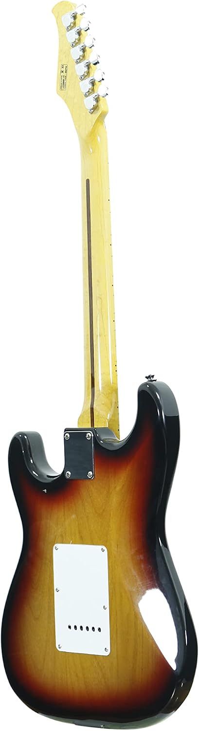 IYV 6 String Solid-Body Electric Guitar, Right, Sunburst (IS-200 SB), 41.73 x 16.54 x 3.15 inches