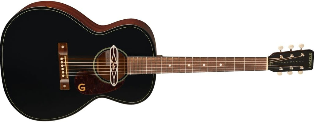 Gretsch Jim Dandy Series DELTOLUXE Concert Acoustic Guitar, Black TOP