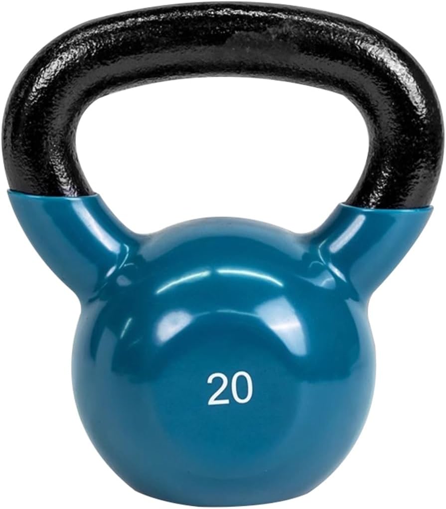 Kettlebell Weights for Women Men's Strength Training Kettle Bells, Beginner Fitness Dumbbell, Squat/Swing/Lunge, Home Exercise Equipment(Dark Blue-20LB)
