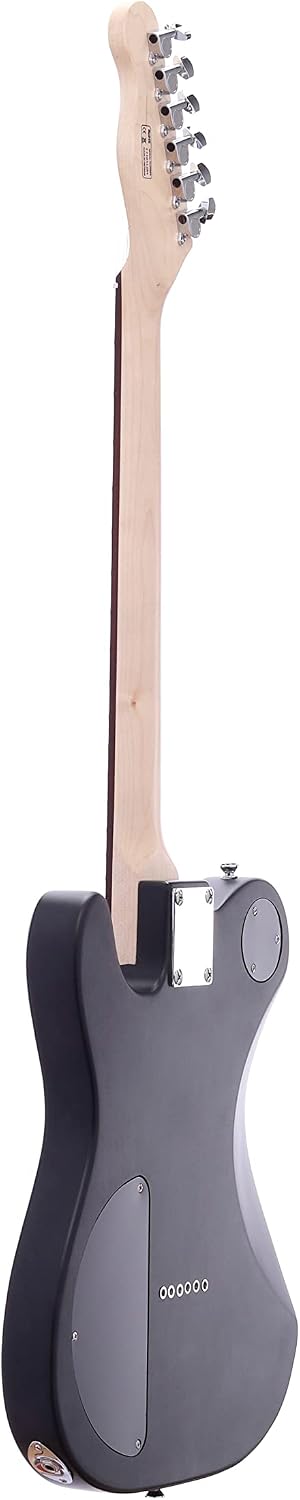IYV- ITA-450 Solid Ash Body Telecaster Electric Guitar, Satin Black