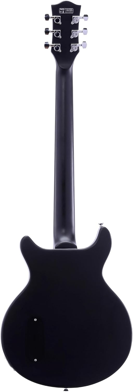 IYV ILJR-200 6 String Solid-Body Electric Guitar, Black