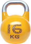 Kettlebell Weights Fitness Sports Competitive Kettle Ball, Muscle Training Dumbbells for Men and Women, Swing/Squat, Gym Exercise Equipment(Yellow-16kg)
