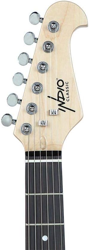 Monoprice Offset OS20 Classic Electric Guitar - Right Handed, Basswood Body, Gig Bag, Sunburst - Indio Series