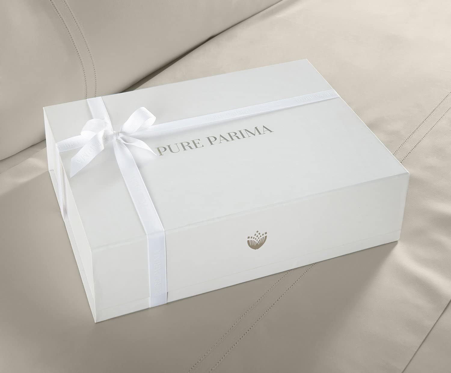 Pure Parima Yalda Sheet Set – 100% Certified Egyptian Cotton, Double-Hem Stitch, Twin XL, Linen