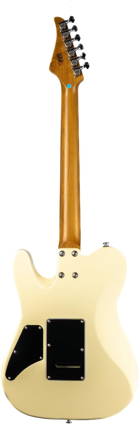 EART TL-380 6 String Solid-Body Electric Guitar Roasted Mahogany Body Maple Neck, Available in Gloss Finishes,Right