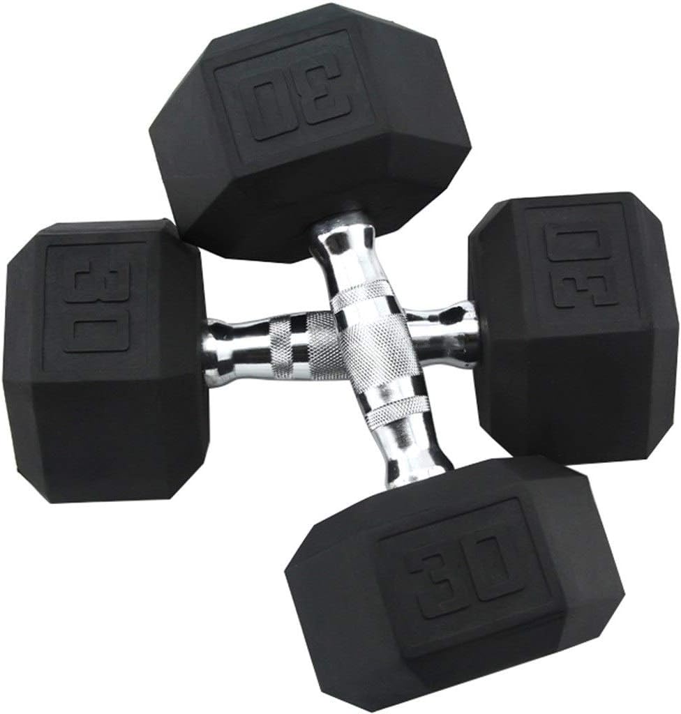 Dumbbells Set,Household Hexagonal Encapsulated Pure Iron Dumbbell Fitness Equipment, Gym Men And Women Pure Steel Handle